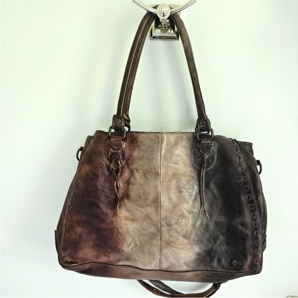 BED Stu Starry Night Rockaway Leather Bag EUC - Picture 2 of 11